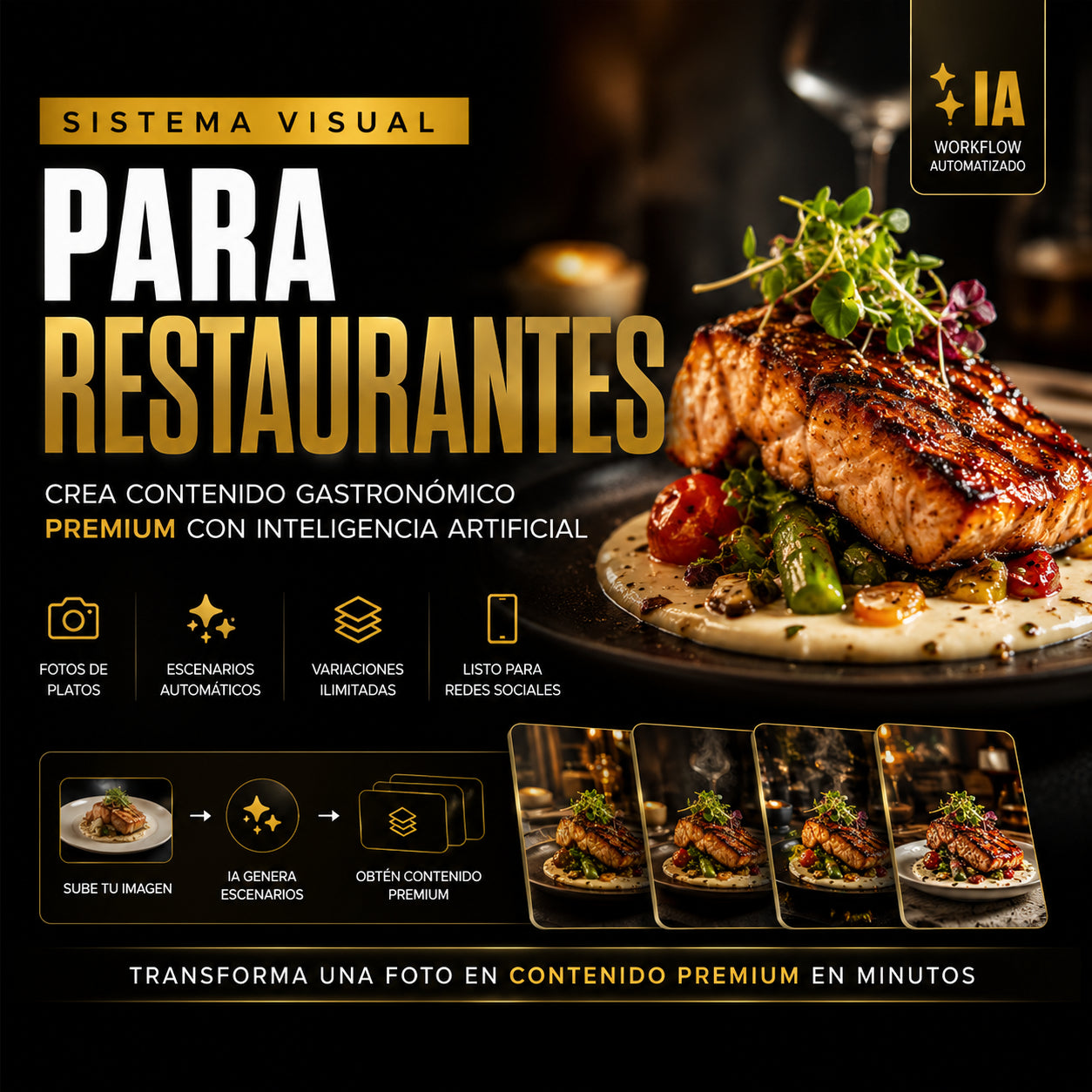 Fotos Profesionales para Restaurantes (Sin Fotógrafo)